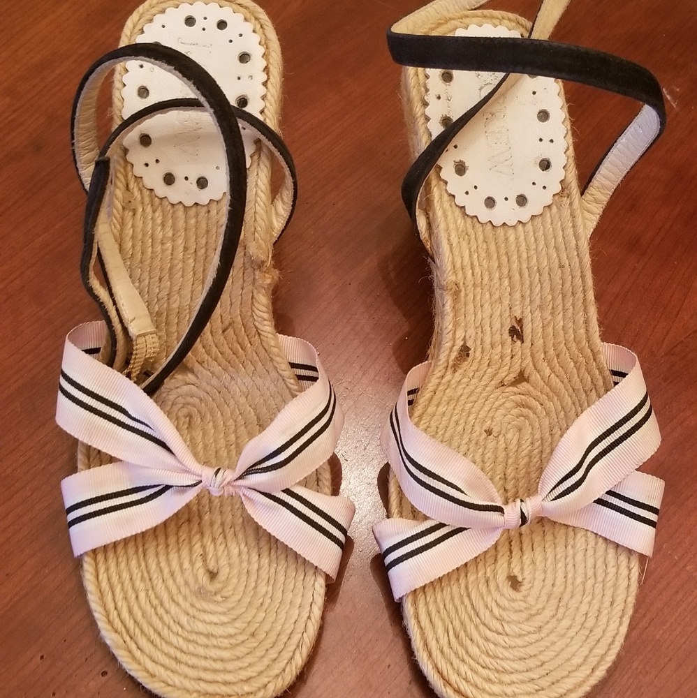 JCrew espadrilles  with ribbon
